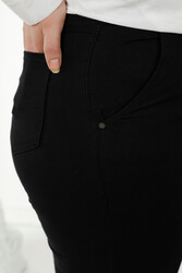 Hergestellt aus gestricktem Lycra Jeans - Gürtel - Hersteller von Damenbekleidung – 3468 | Echtes Textil - Thumbnail