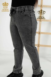 Hersteller von Damenbekleidung mit Hosen mit elastischem Bund, hergestellt aus Lycra-Strickstoff – 3699 | Echtes Textil - Thumbnail