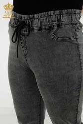 Fabricant de vêtements pour femmes avec des pantalons à taille élastique fabriqués avec du tissu tricoté en lycra - 3699 | Vrai textile - Thumbnail