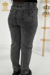 Fabricant de vêtements pour femmes avec des pantalons à taille élastique fabriqués avec du tissu tricoté en lycra - 3699 | Vrai textile - Thumbnail