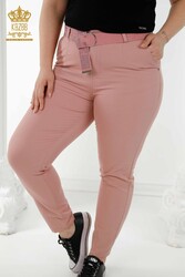 Realizzato con Lycra lavorato a maglia - Jeans - Cintura - Produttore di abbigliamento femminile - 3468 | Tessuto reale - Thumbnail