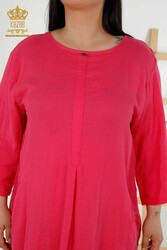 Pamuk Likra Kumaş İle Üretilen Elbise İki Cepli Kadın Giyim - 20400 | Reel Tekstil - Thumbnail