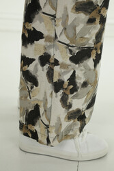 Pamuk Likra Kumaş İle Üretilen Gömlek Pantolon Dijital Baskılı Desenli Kadın Giyim Üreticisi - 17714 | Reel Tekstil - Thumbnail