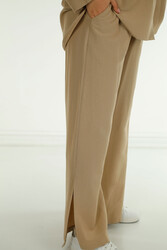 Pamuk Likra Kumaş İle Üretilen Gömlek Pantolon Oversize Yırtmaçlı Düğme Detaylı Kadın Giyim Üreticisi - 17715 | Reel Tekstil - Thumbnail