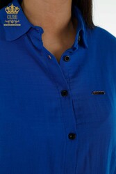 Pamuk Likra Kumaş İle Üretilen Gömlek Şort Takım Cepli Kadın Giyim Üreticisi - 20401 | Reel Tekstil - Thumbnail