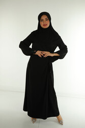 Pamuk Likra Kumaş İle Üretilen Tesettür Elbise Nakış İşlemeli Kadın Giyim Üreticisi - | Reel Tekstil - Thumbnail