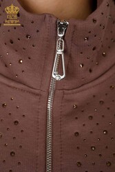 Спортивный костюм с аквалангом и двумя пряжами Производитель женской одежды с вышивкой из камня - 17472 | Настоящий текстиль - Thumbnail