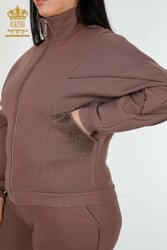 Scuba- und Zwei-Garn-Trainingsanzug mit Reißverschluss, Hersteller von Damenbekleidung – 17470 | Echtes Textil - Thumbnail