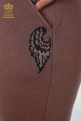 Scuba and Two Yarn Tracksuit Suit Angel Wing Pattern Women's Clothing Manufacturer - 17466 | Real Textile - Thumbnail