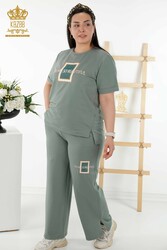 Scuba and Two Yarn Tracksuit Suit Short Sleeve Women's Clothing Manufacturer - 17548 | Real Textile - Thumbnail