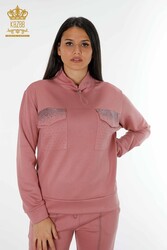 Scuba and Two Yarn Tracksuit Suit Two Pocket Women's Clothing Manufacturer - 17429 | Real Textile - Thumbnail