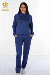 Scuba and Two Yarn Tracksuit Suit Two Pocket Women's Clothing Manufacturer - 17429 | Real Textile - Thumbnail