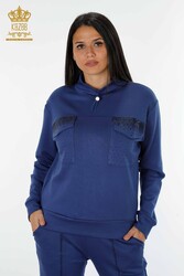 Scuba and Two Yarn Tracksuit Suit Two Pocket Women's Clothing Manufacturer - 17429 | Real Textile - Thumbnail