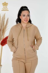 Scuba and Two Yarn Tracksuit Suit Zipper Pocket Women's Clothing Manufacturer - 17443 | Real Textile - Thumbnail