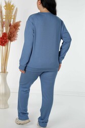 Scuba and Two Yarn Tracksuit Suit Bird Pattern Women's Clothing Manufacturer - 17488 | Real Textile - Thumbnail