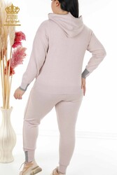 Scuba and Two Yarn Tracksuit Suit Hooded Women's Clothing Manufacturer - 16501 | Real Textile - Thumbnail