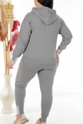 Scuba and Two Yarn Tracksuit Suit Hooded Women's Clothing Manufacturer - 16501 | Real Textile - Thumbnail