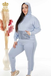 Scuba and Two Yarn Tracksuit Suit Hooded Women's Clothing Manufacturer - 16501 | Real Textile - Thumbnail