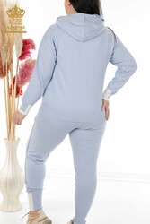 Scuba and Two Yarn Tracksuit Suit Hooded Women's Clothing Manufacturer - 16501 | Real Textile - Thumbnail