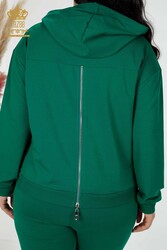 Scuba and Two Yarn Tracksuit Suit Hooded Women's Clothing Manufacturer - 17480 | Real Textile - Thumbnail