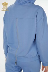Scuba and Two Yarn Tracksuit Suit Hooded Women's Clothing Manufacturer - 17480 | Real Textile - Thumbnail
