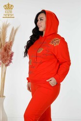 Scuba and Two Yarn Tracksuit Suit Hooded Women's Clothing Manufacturer - 17483 | Real Textile - Thumbnail