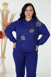 Scuba and Two Yarn Tracksuit Suit Hooded Women's Clothing Manufacturer - 17483 | Real Textile - Thumbnail