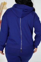 Scuba and Two Yarn Tracksuit Suit Hooded Women's Clothing Manufacturer - 17483 | Real Textile - Thumbnail