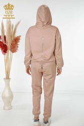 Scuba and Two Yarn Tracksuit Suit Hooded Women's Clothing Manufacturer - 17483 | Real Textile - Thumbnail