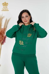 Scuba and Two Yarn Tracksuit Suit Hooded Women's Clothing Manufacturer - 17483 | Real Textile - Thumbnail