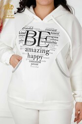 Scuba and Two Yarn Tracksuit Suit Hooded Women's Clothing Manufacturer - 17469 | Real Textile - Thumbnail