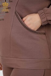 Scuba and Two Yarn Tracksuit Suit Hooded Women's Clothing Manufacturer - 17469 | Real Textile - Thumbnail