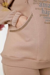 Scuba and Two Yarn Tracksuit Suit Hooded Women's Clothing Manufacturer - 17469 | Real Textile - Thumbnail