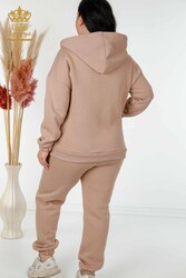 Scuba and Two Yarn Tracksuit Suit Hooded Women's Clothing Manufacturer - 17469 | Real Textile - Thumbnail