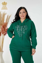 Scuba and Two Yarn Tracksuit Suit Hooded Women's Clothing Manufacturer - 17469 | Real Textile - Thumbnail