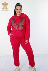 Scuba and Two Yarn Tracksuit Suit Hooded Women's Clothing Manufacturer - 17481 | Real Textile - Thumbnail