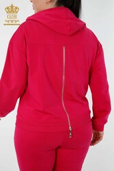 Scuba and Two Yarn Tracksuit Suit Hooded Women's Clothing Manufacturer - 17481 | Real Textile - Thumbnail