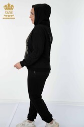 Scuba and Two Yarn Tracksuit Suit Hooded Women's Clothing Manufacturer - 17481 | Real Textile - Thumbnail