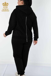 Scuba and Two Yarn Tracksuit Suit Hooded Women's Clothing Manufacturer - 17481 | Real Textile - Thumbnail