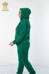 Scuba and Two Yarn Tracksuit Suit Hooded Women's Clothing Manufacturer - 17481 | Real Textile - Thumbnail