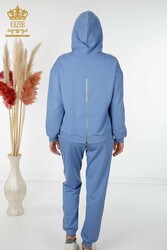 Scuba and Two Yarn Tracksuit Suit Hooded Women's Clothing Manufacturer - 17484 | Real Textile - Thumbnail