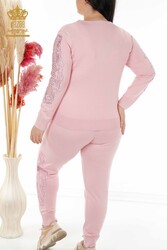 Scuba and Two Yarn Tracksuit Suit Stone Embroidered Women's Clothing Manufacturer - 16526 | Real Textile - Thumbnail