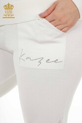Scuba and Two Yarn Tracksuit Suit Stone Embroidered Women's Clothing Manufacturer - 16526 | Real Textile - Thumbnail