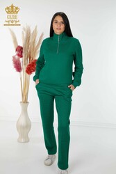 Scuba and Two Yarn Tracksuit Suit Stone Embroidered Women's Clothing Manufacturer - 17472 | Real Textile - Thumbnail