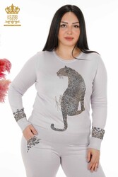 Scuba and Two Yarn Tracksuit Suit Tiger Pattern Women's Clothing Manufacturer - 16523 | Real Textile - Thumbnail