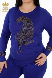 Scuba and Two Yarn Tracksuit Suit Tiger Pattern Women's Clothing Manufacturer - 16523 | Real Textile - Thumbnail