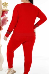 Scuba and Two Yarn Tracksuit Suit Tiger Pattern Women's Clothing Manufacturer - 16523 | Real Textile - Thumbnail