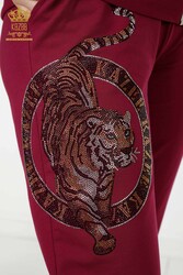 Scuba and Two Yarn Tracksuit Suit Tiger Pattern Women's Clothing Manufacturer - 17495 | Real Textile - Thumbnail