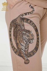 Scuba and Two Yarn Tracksuit Suit Tiger Pattern Women's Clothing Manufacturer - 17495 | Real Textile - Thumbnail