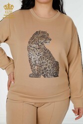 Scuba and Two Yarn Tracksuit Suit Tiger Pattern Women's Clothing Manufacturer - 17435 | Real Textile - Thumbnail